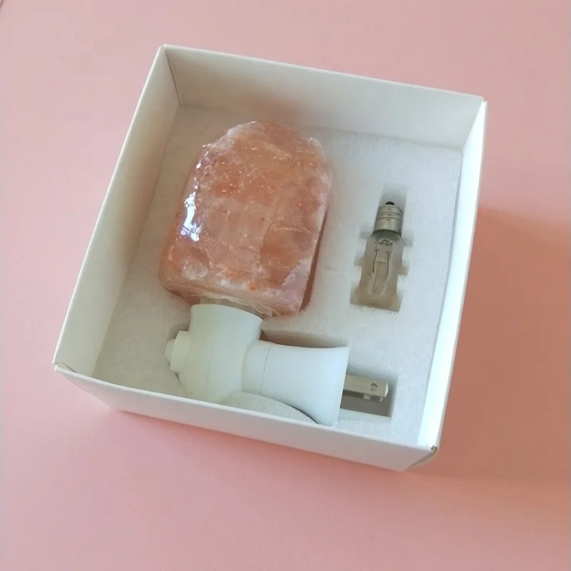 Himalayan Natural Salt Lamp Night Light / Wall Plug Mini Salt Wall Light
