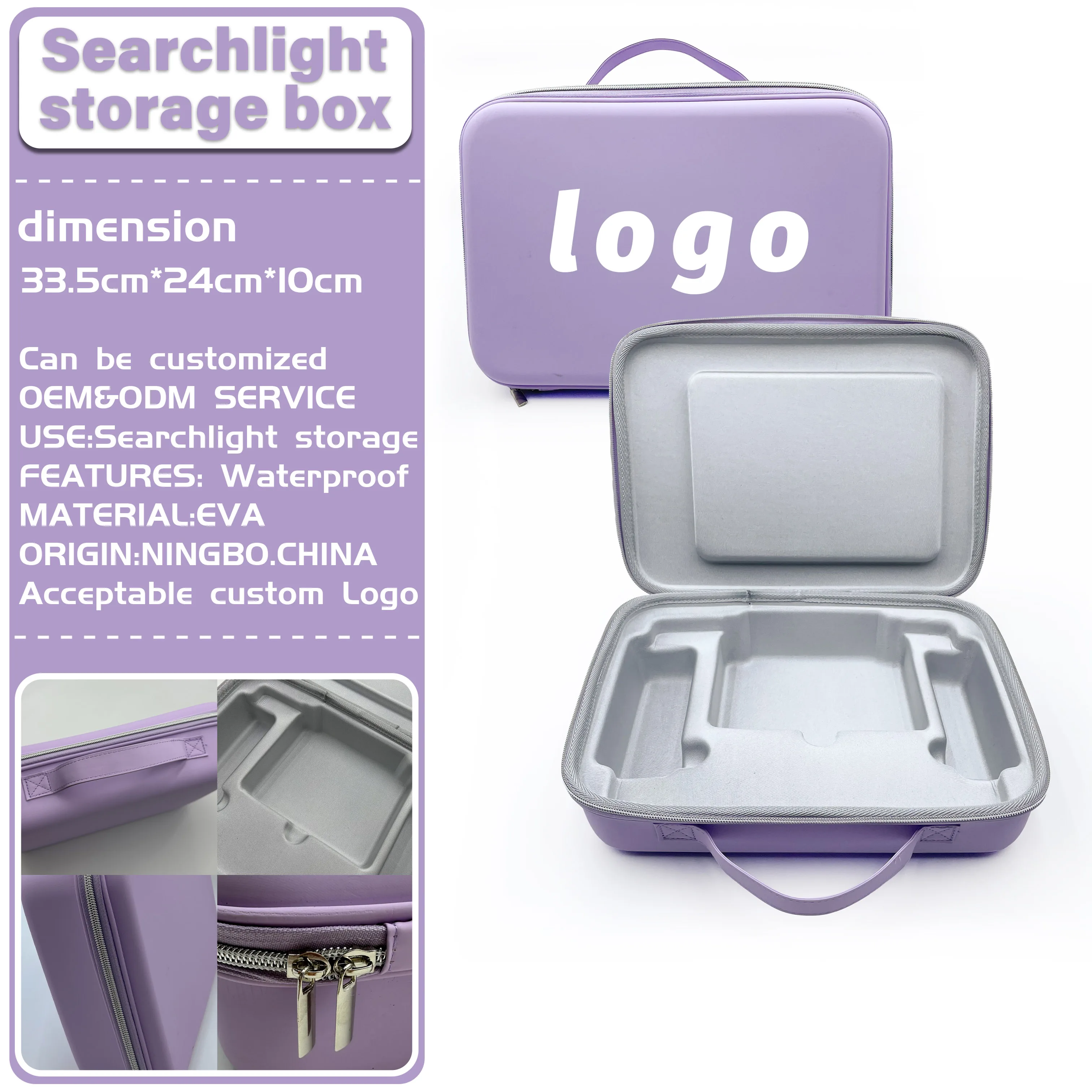 Custom Light Weight Portable Hard EVA Hard Plastic Carrying Travel Case Protective Foam Tool Protective Storage Box Handle Bag