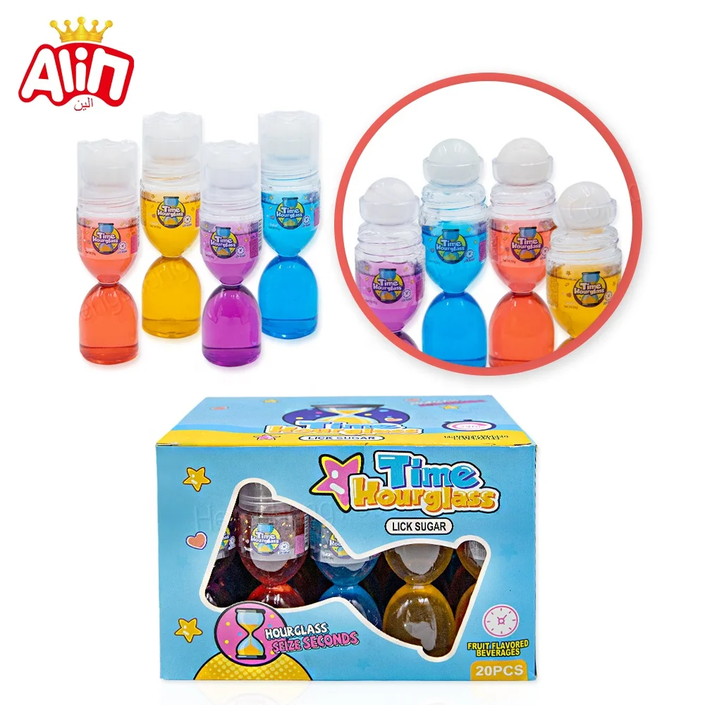 candy wholesale Cartoon fun fruit flavor Time hourglass liquid candy