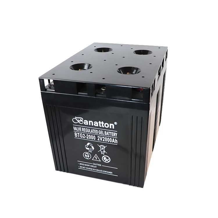 Banatton 2V 2000Ah Battery Solarbattery Bateria Akumulatory High Grade Super Capacitor 2 Volt Batteries Deep Cycle Gel Solar