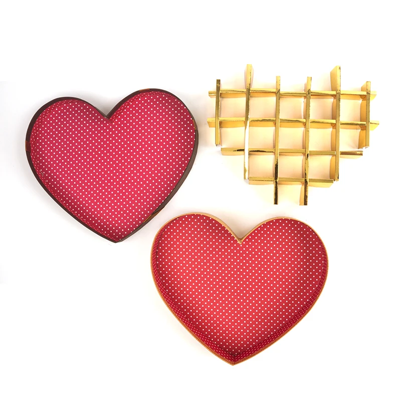 Wholesale Romantic Heart Shaped Paper Cosmetic Candle Decorative Gift Paper Box Wedding Favor Boxes