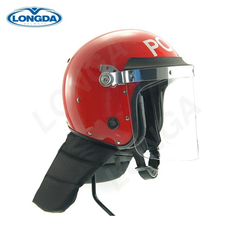 Долгосрочная поставка, оборудование для полной защиты головы, полицейский защитный шлем против беспорядков