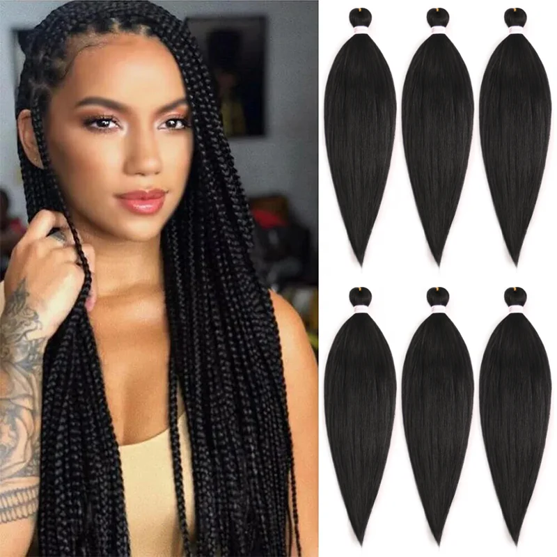 Hot Sale Pre Stretched Braiding Hair Layered End Prestretched EZ Braids Easy Jumbo Braiding Hair