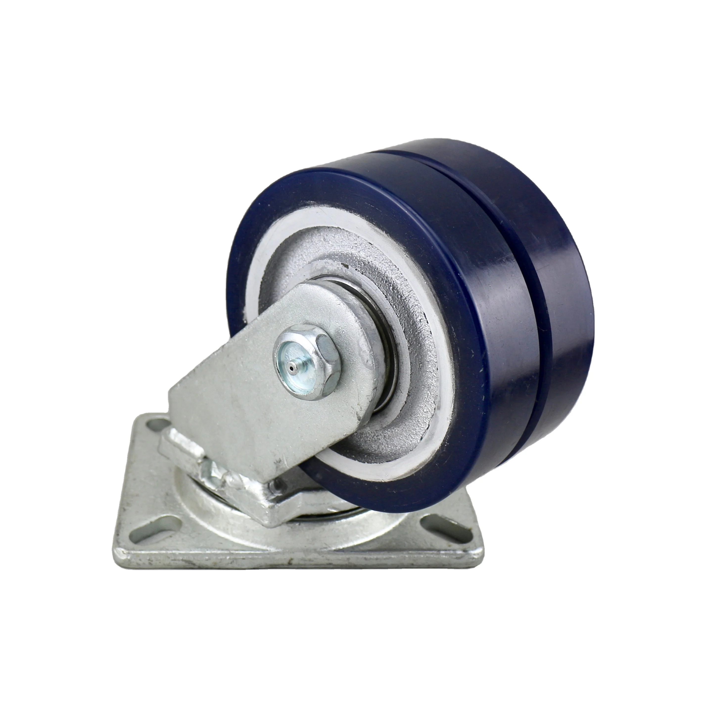 SS High Quality Two Double Twin Wheel Caster with Forged Steel Bracket