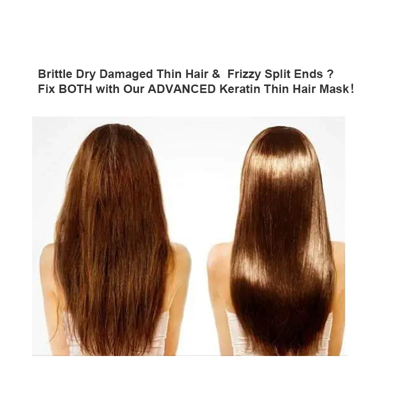 OEM ODM Vitamins Keratin Hair Mask Deep Conditioner Biotin Protein With Castor Oil Repair For Dry Damaged And Color Treated Hair