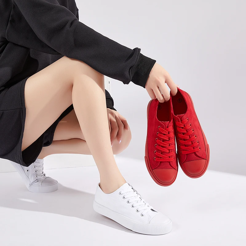 Оптовая продажа, Классические однотонные холщовые спортивные туфли на заказ, полностью белые холщовые туфли унисекс, хлопковая ткань EVA NR, дышащая обувь