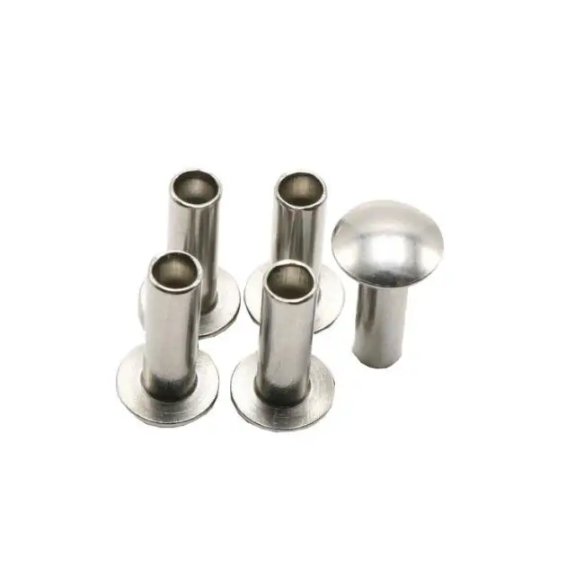 M2 M2.5 M3 Gb873 Steel Round Head Semi Tubular Hollow Rivets