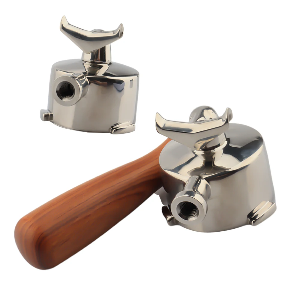Rosewood Coffee Portafilter 51mm Stainless steel Double Spout Portafilter 51mm Coffee Accessories