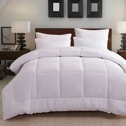 Home & Hotel Polyester Quilt Microfiber Filling Duvet Queen King Size Down Alternative Comforter