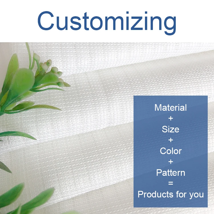 Ready Made Bedroom Living Room voile wedding white knit mesh plain sheer 100% polyester fabric