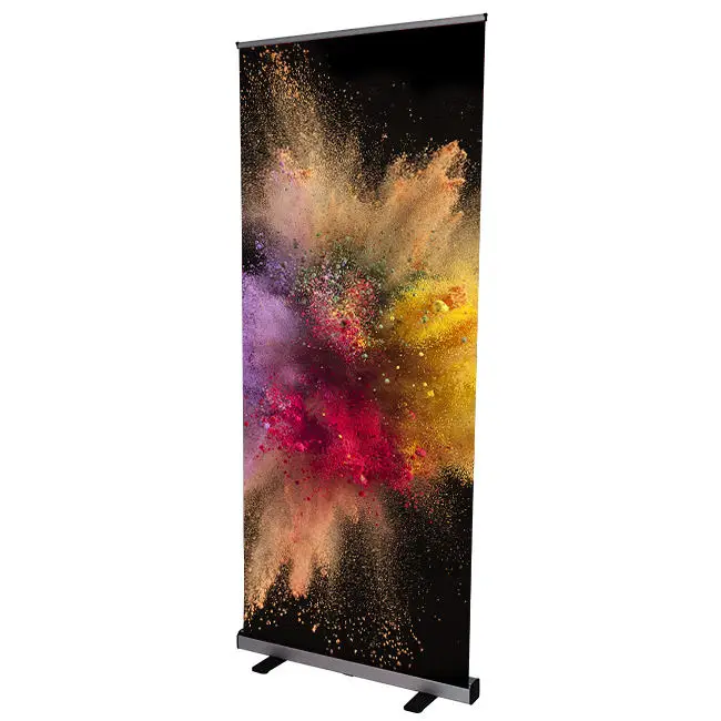 Trade show advertising roll up banner stand pull up banner stand floor standing Retractable Banner For Advertising