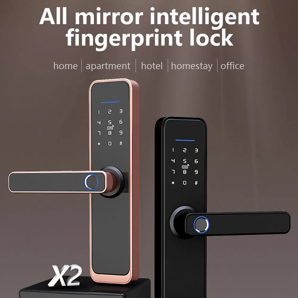 Набор цилиндров для дверного замка YOUHE Tuya Smart Digital Fingerprint