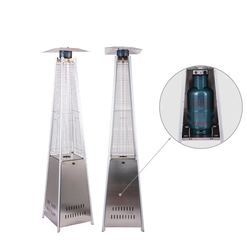 New Product Low Glare Glass Quartz Tube Outdoor Pyramid Heater  Gas heater