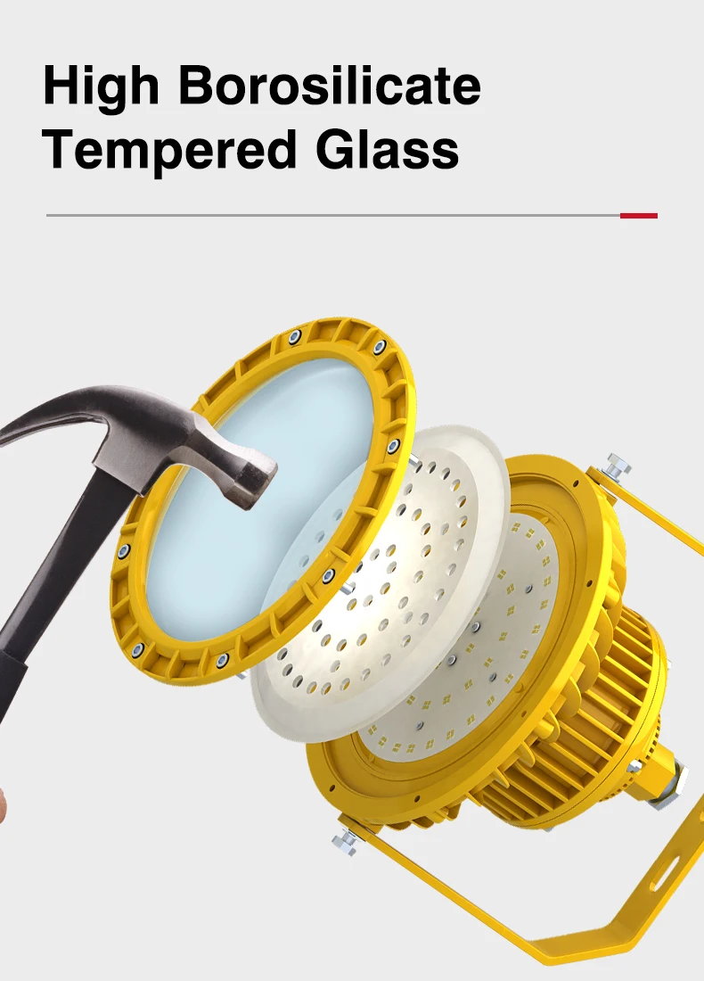 ATEX 2700-6500K LED Hazardous Location Lighting Fixture Explosion Proof Light 150W 200W 250W  Explosion Proof Lamp