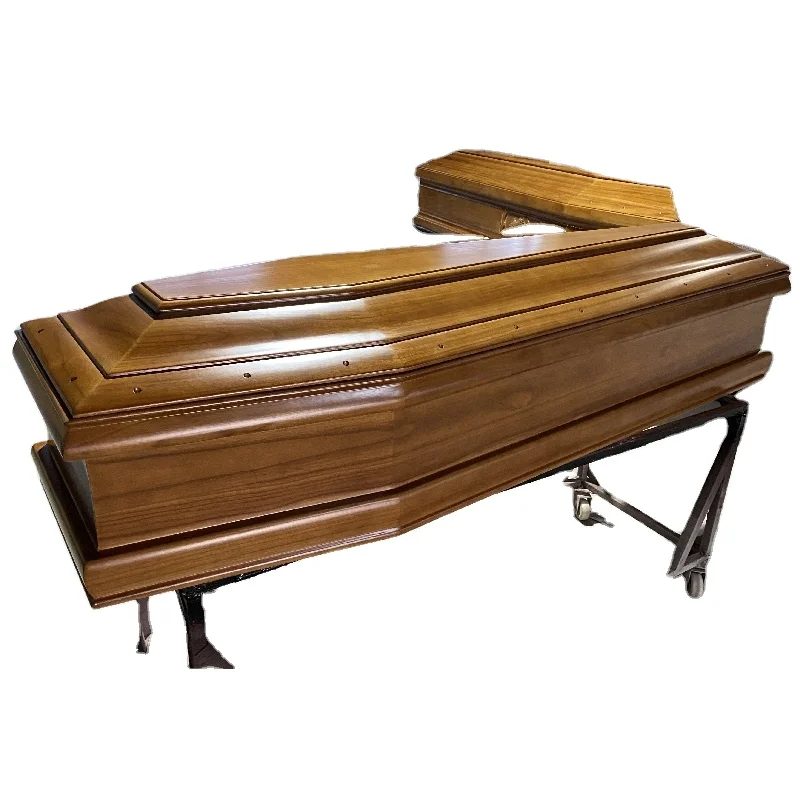 IT205 Cheaper coffin Econmic Funeral coffin paulownia wood funebri cofani