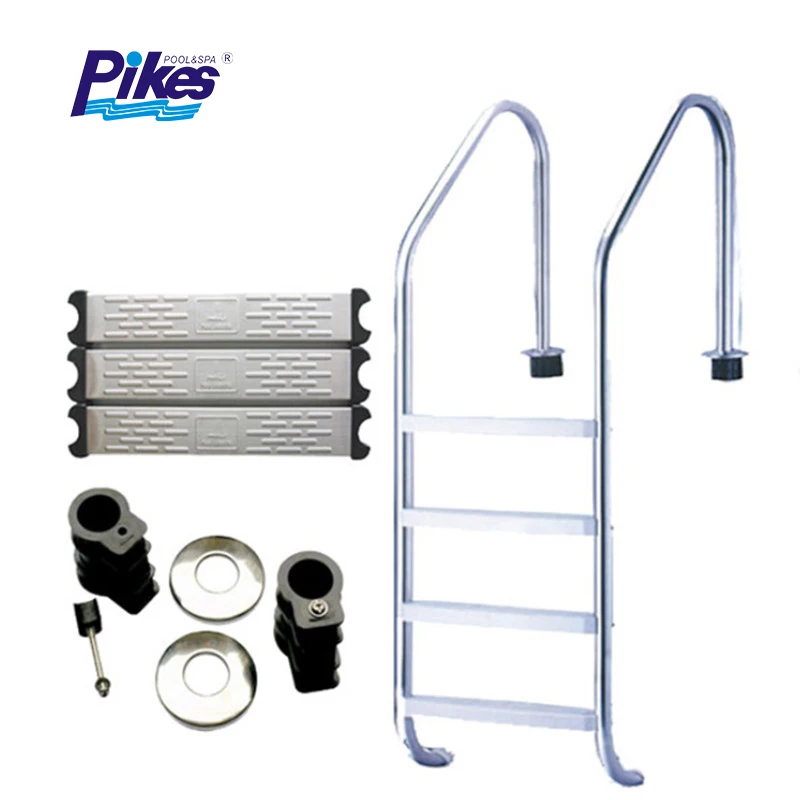 China manufacturer outdoor swimming pool 304/316 swimming step ladder stainless steel pool ladder