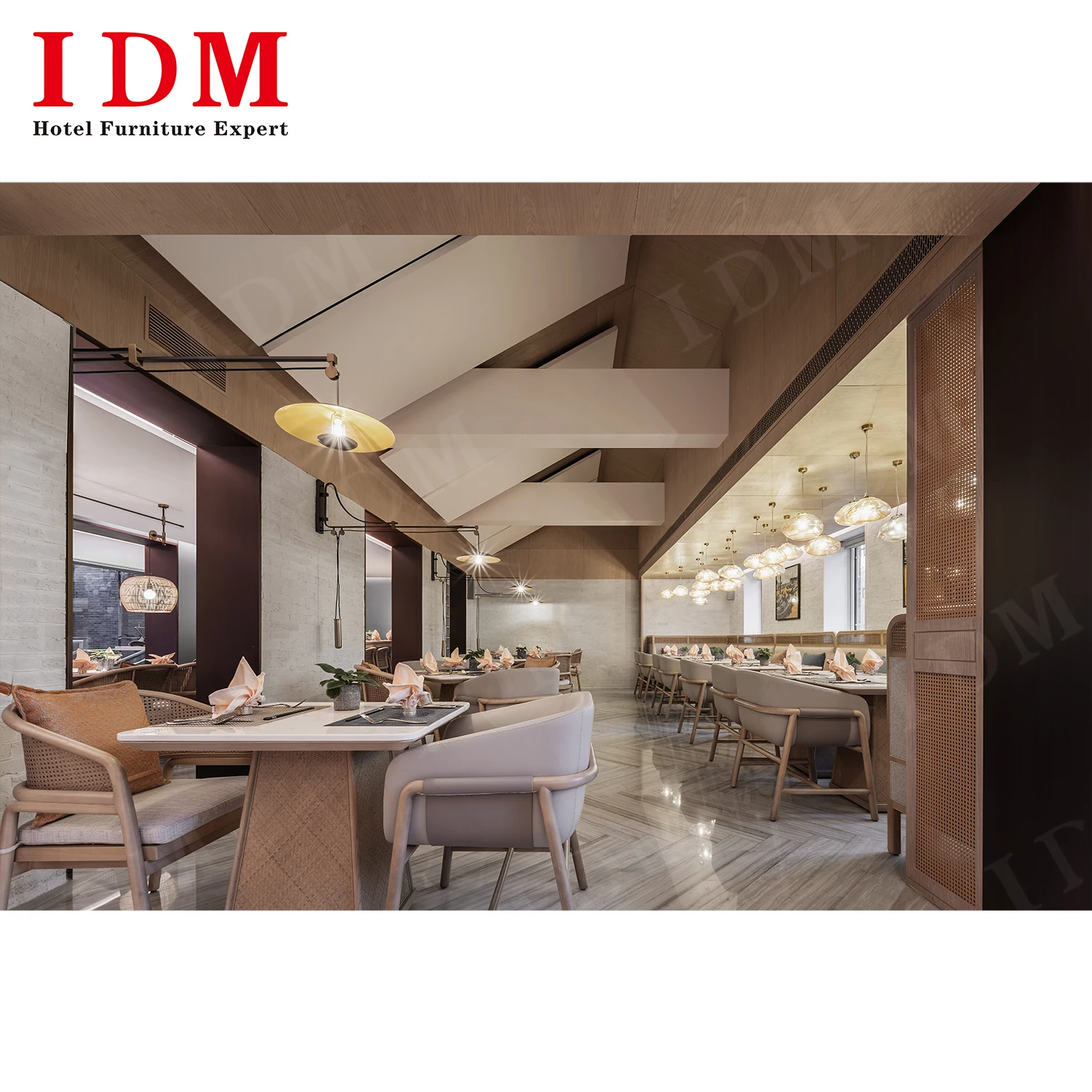 light luxury Commercial coffee shop fast food restaurant furniture set semi circle wood restaurant table and booths sofa