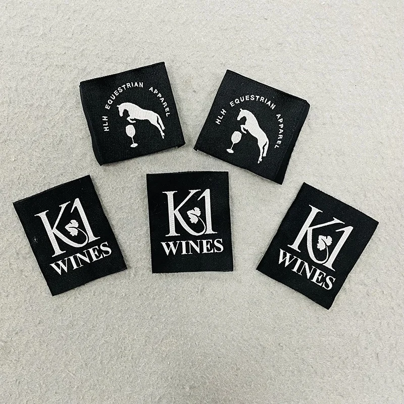 Wholesale Custom Logo Cloth Tags Garment Woven Label Fabric Sew On Soft Woven Labels For Clothing