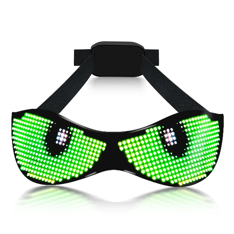 APP Programmable LED Luminous Glasses USB Rechargeable DIY shining Glasses for party Nightclub Festivals Christmas Birthday