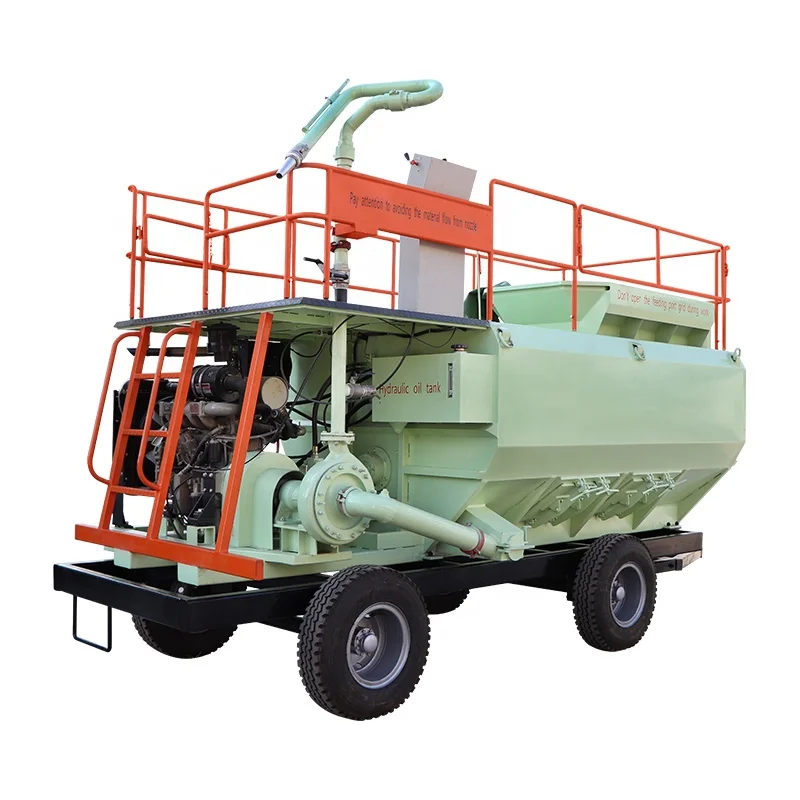 China diesel engine 2100gal soil seeding spraying hydro seeding machine for golf course greening