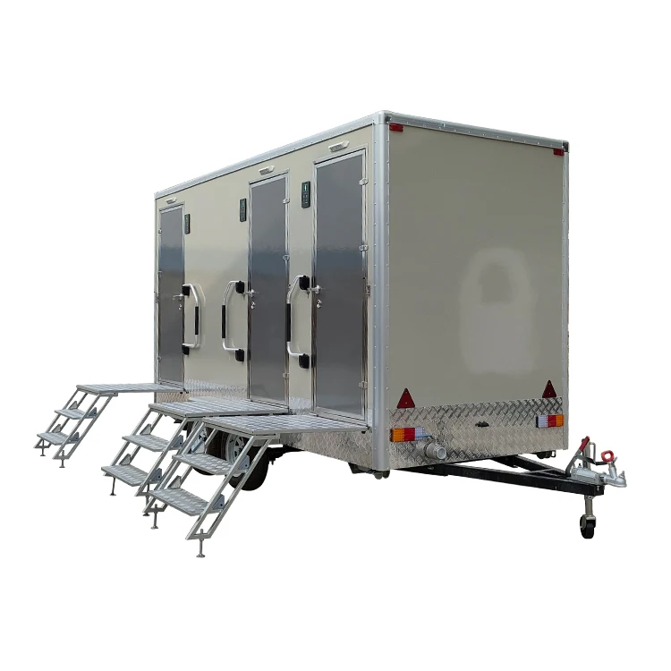 Camping outdoor mobile toilet ready to use bathroom factory manufacture toilette mobile portable toilet on wheels