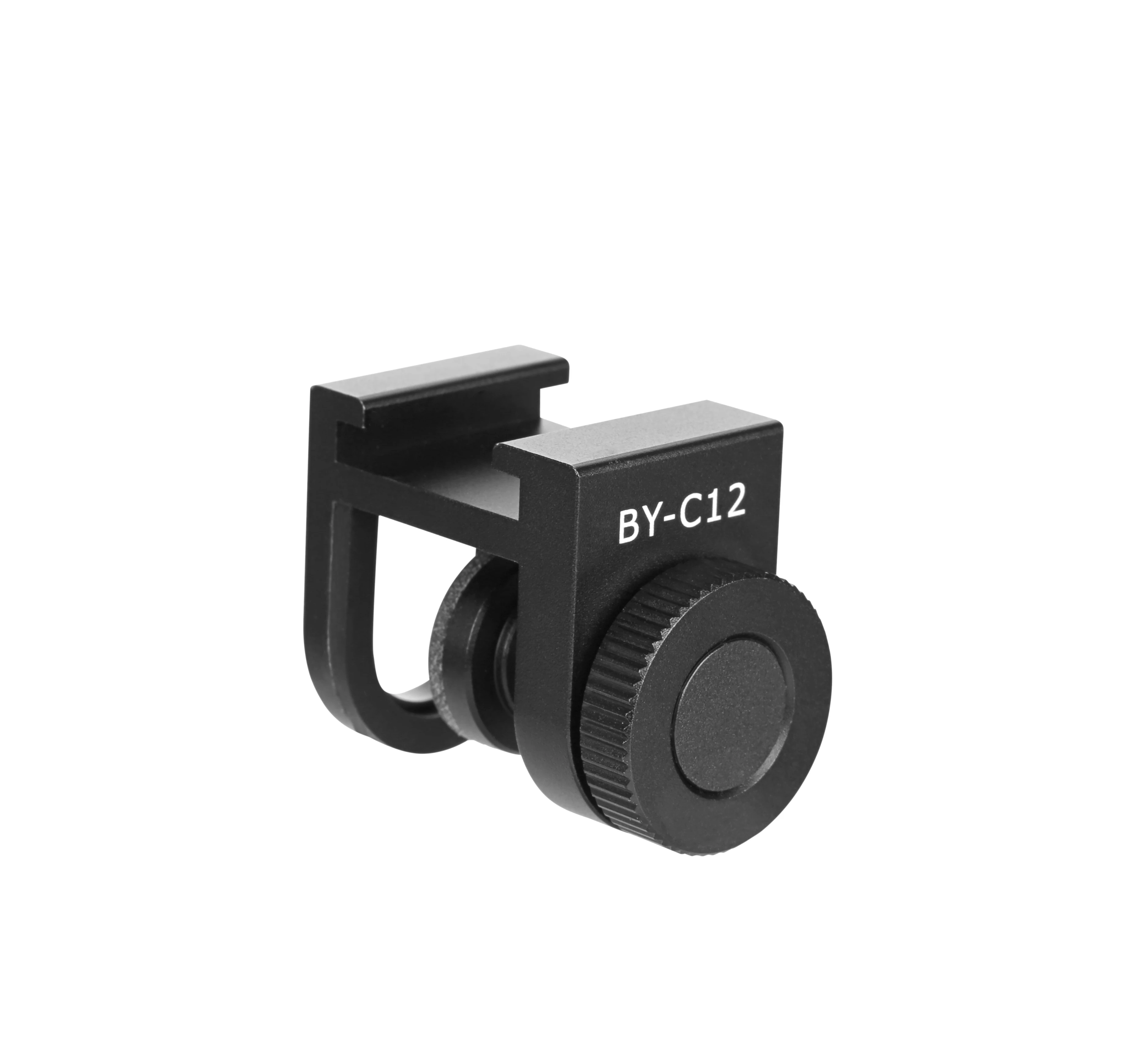 BOYA BY-C12 iPhone Android Phone Tablet Clamp with Cold Shoe Mount, Smartphone MicrophoneAccessories Mount for Microphone LED Li