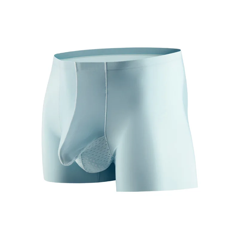New Arrivals Thin Ice Silk Boxers For Men Breathable Soft Underwear Shorts For Men Wholesale Underwear