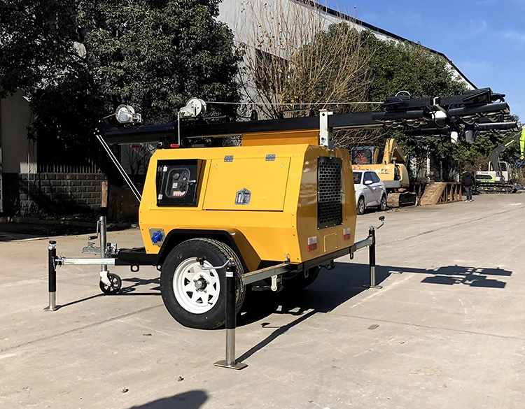 XCMG Official Diesel Generator Light Tower 9m LED Metal Halide Lamp Lighting Tower for Sale