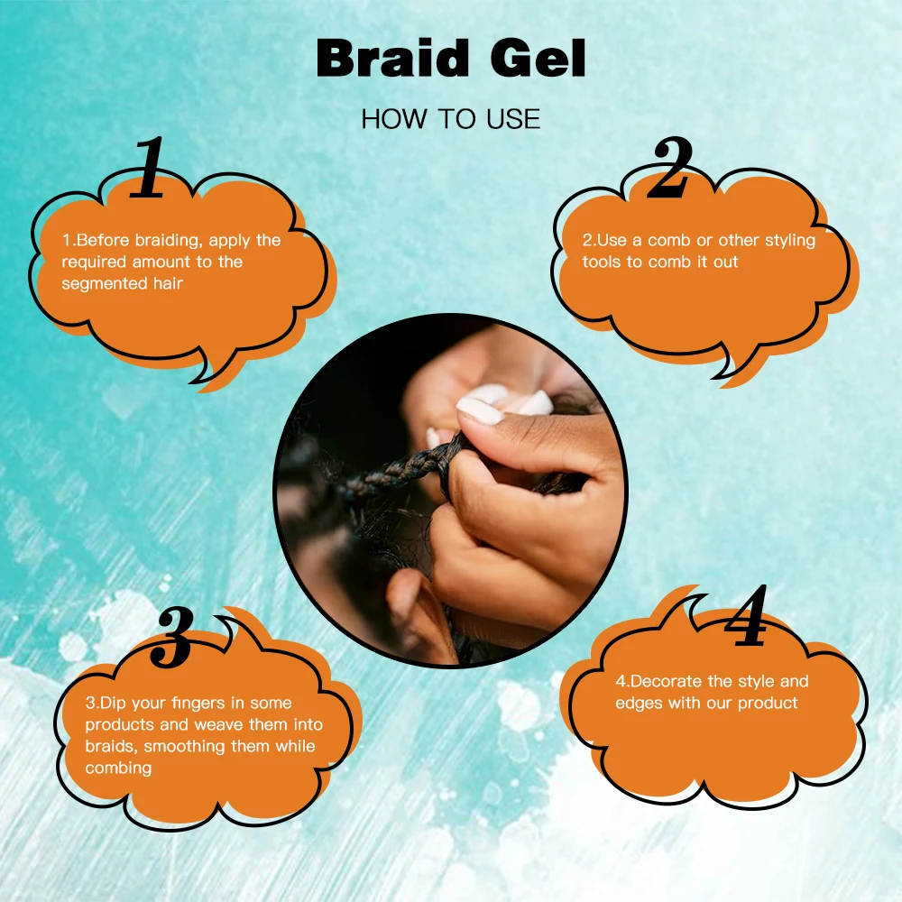 Private Label Strong Hold Loc Edge Control Wax For 4C Hair Strong Hold Loc Gel And Braid Gel Whole Sale Loc N Twist Gel