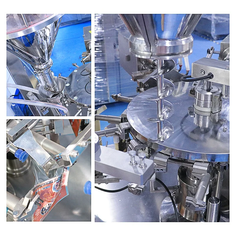 Factory Price Protein Spice Filling Packaging Spices Flour Premade Bag Cinnamon Powder Packing Machine