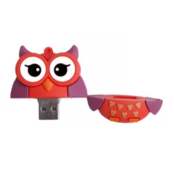 Cartoon Animal USB Flash Drive 64GB 8GB Cute Penguin Owl Bee Fox Pendrive USB 2.0 USB Stick for Business Gift