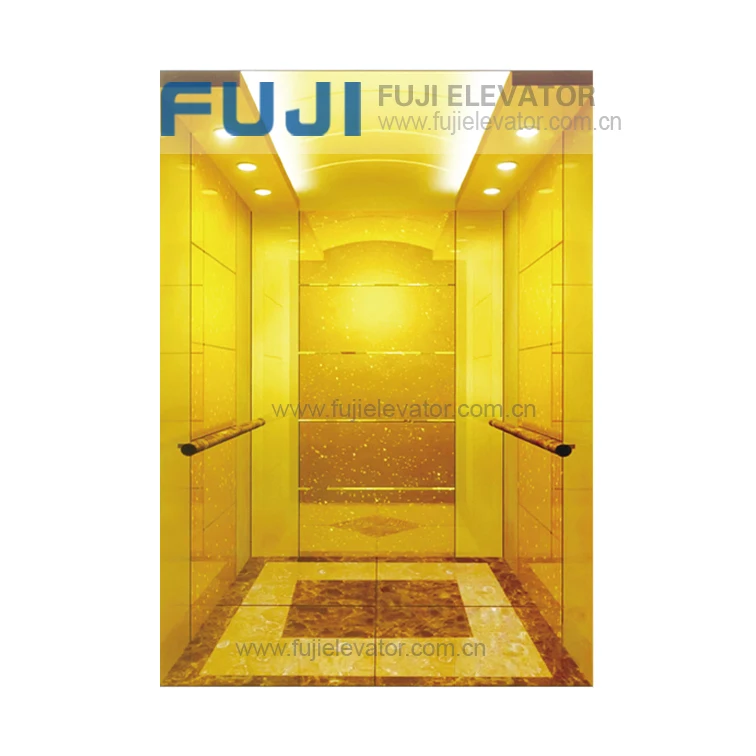 FUJI Machine Hotel / Residential / Home Golden Cabin Elevators