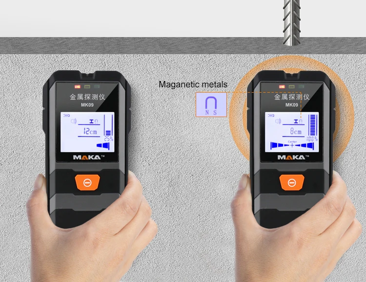 MAKA 09 hotsale electric wall wire metal detector wall stud finder wall stud finder detector