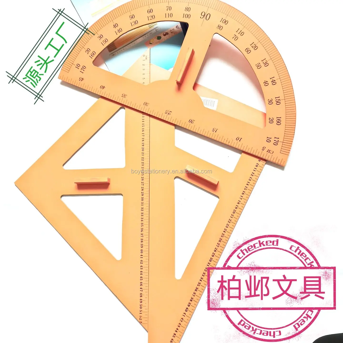 
Promotional Multi Angle Ruler Wooden Triangular Ruler Corner Square Triangle Ruler 