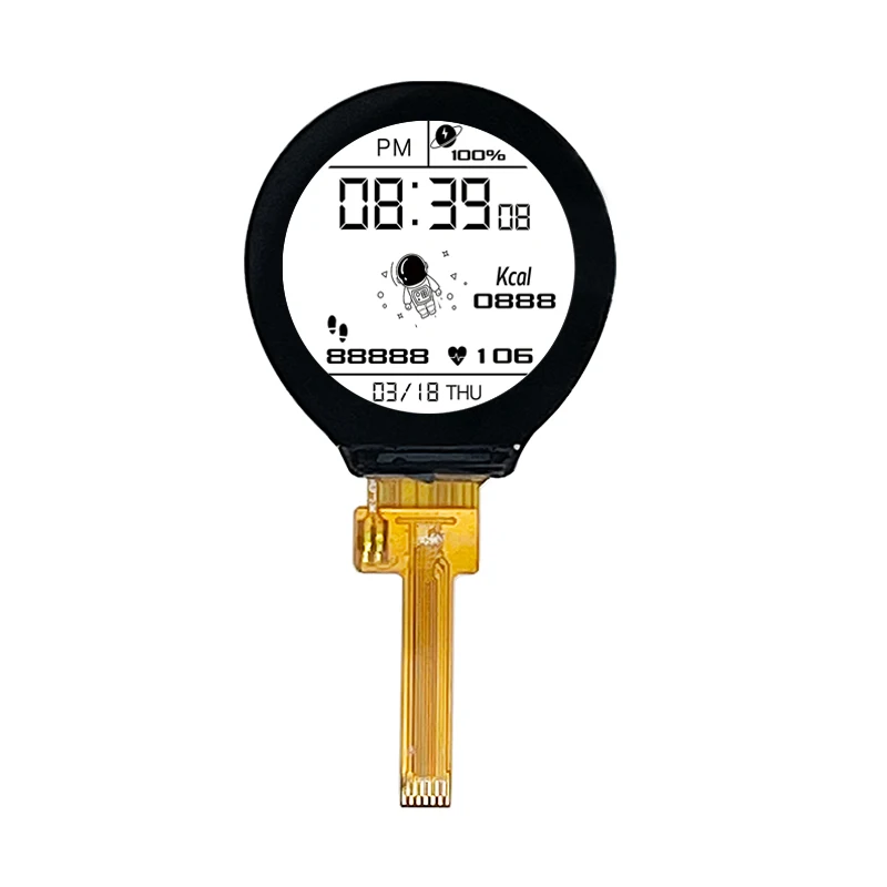 Пользовательские цифровые емкостные сенсорные ЖК-мониторы высокого разрешения 240x240 1,09 дюйма, ЖК-дисплей