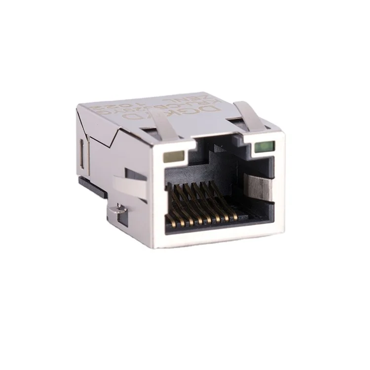 10P8C ethernet jack, низкопрофильный модуль разъема RJ45, smt , 1000 BASE-TX , led