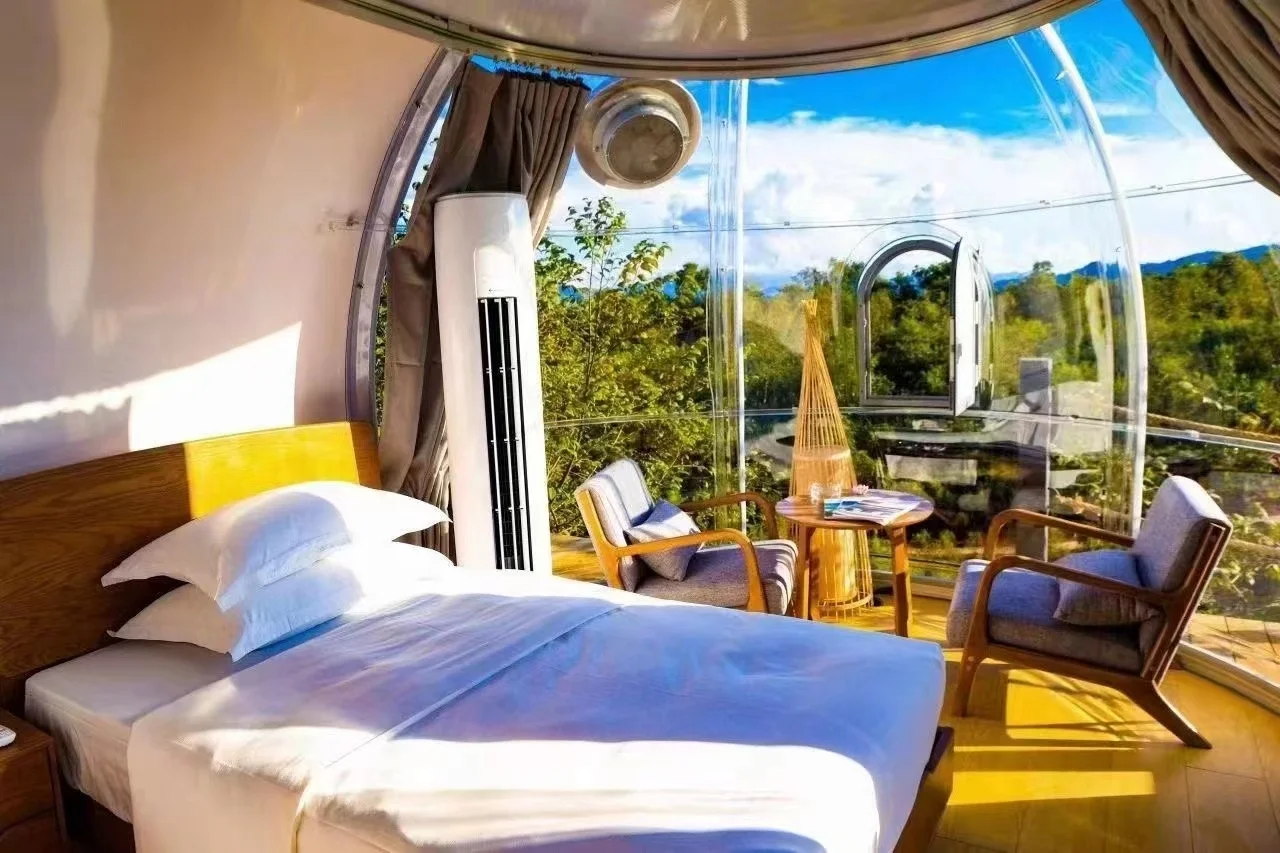 Plastic Boats 2 Persons Transparent Polycarbonate Clear Glass Kayak With Paddle/sightseeing touring fishing kayak