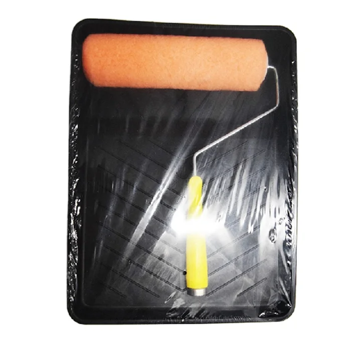 Colorful Synthetic Fiber roller paint brush ,Paint Tray, High Quality Value Pack For All Kind Of Paint Jobs