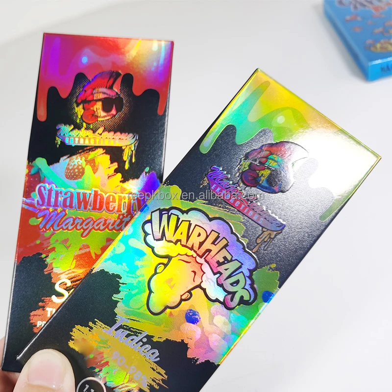 Chocolate Bar Packaging Box Packaging Custom Holographic Cartoon Resistant One Gummy up Edible Mushroom Chocolate Bar Child Food
