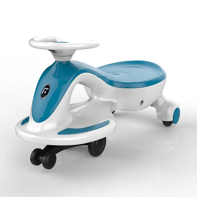 Electric Rechargeable Twist Car Toy for Kids 2 Adults-Sized Plastic Can Swing Car with Rollover Prevention Perfect Birthday Gift