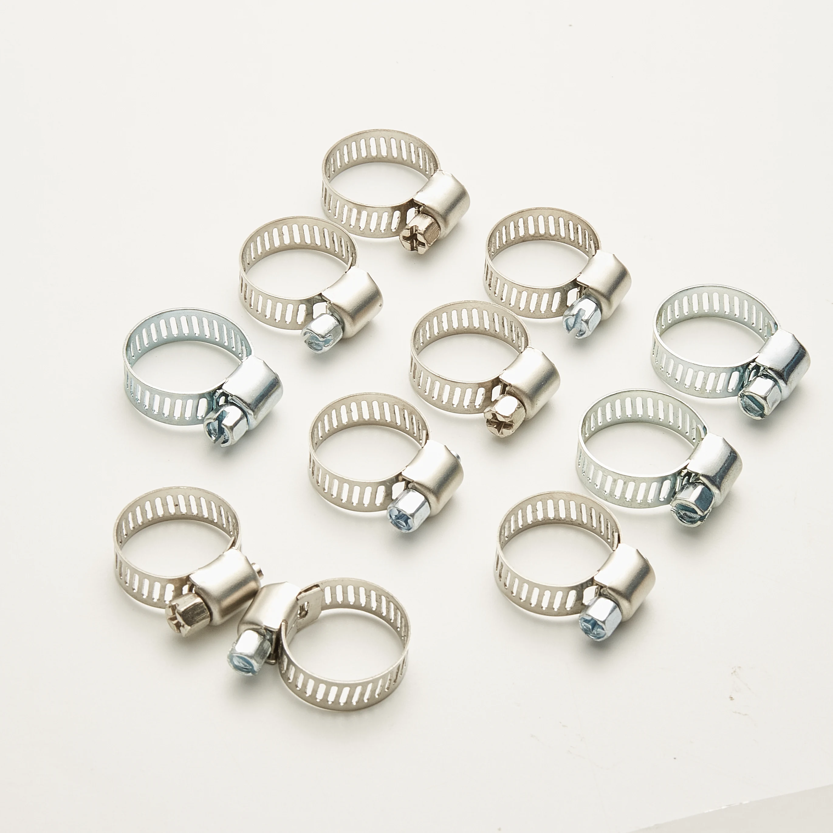 Factory direct sales Large Diameter zinc plated American Type Hose Clamp  for pipe