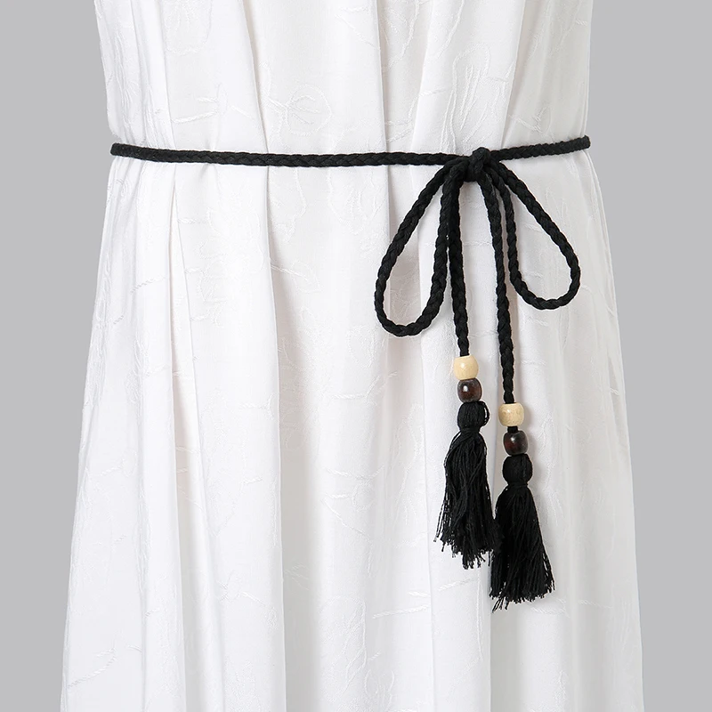 Женский плетеный пояс с