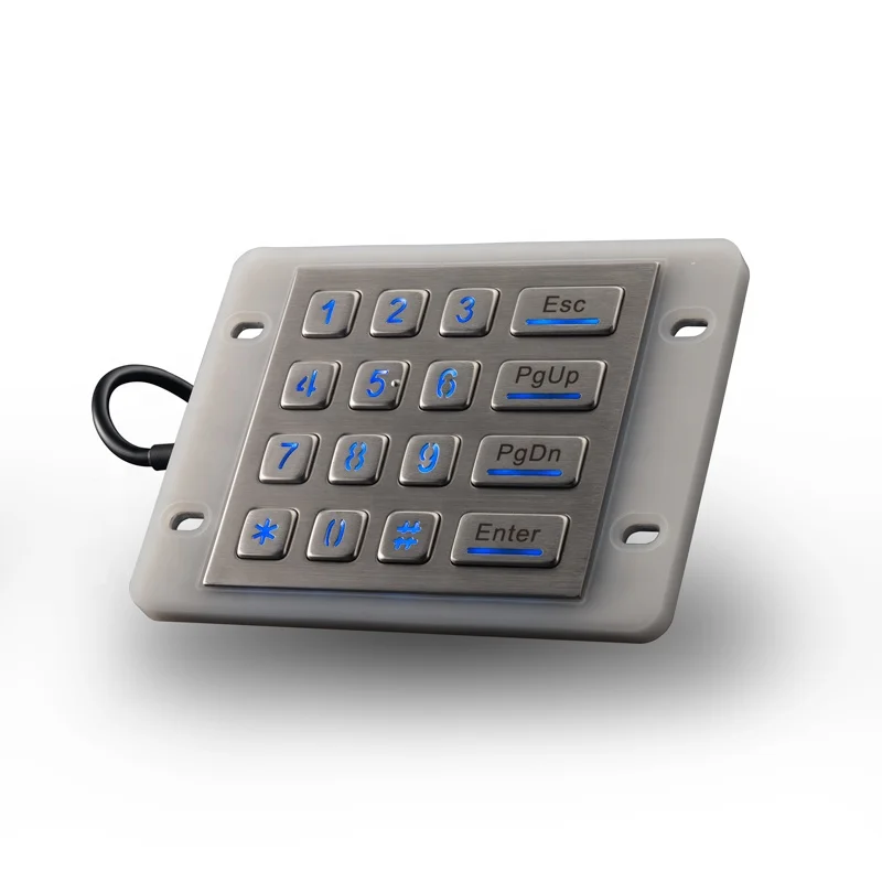 Промышленная клавиатура IP68 киоск металлическая USB RS232 из нержавеющей стали