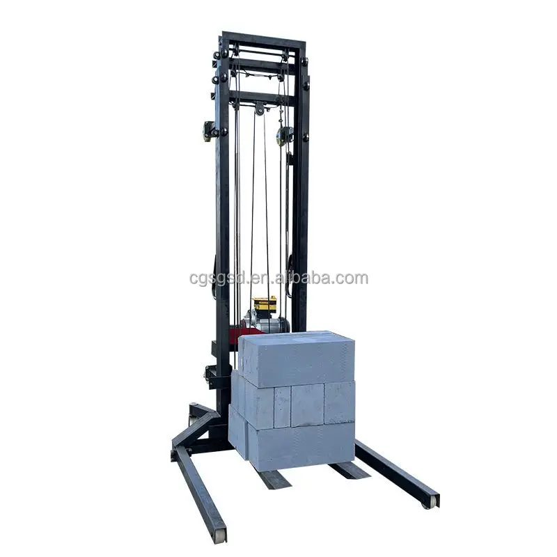 Straddle legs Electric Pallet Stacker 1200KG 3M /3.5M lift height