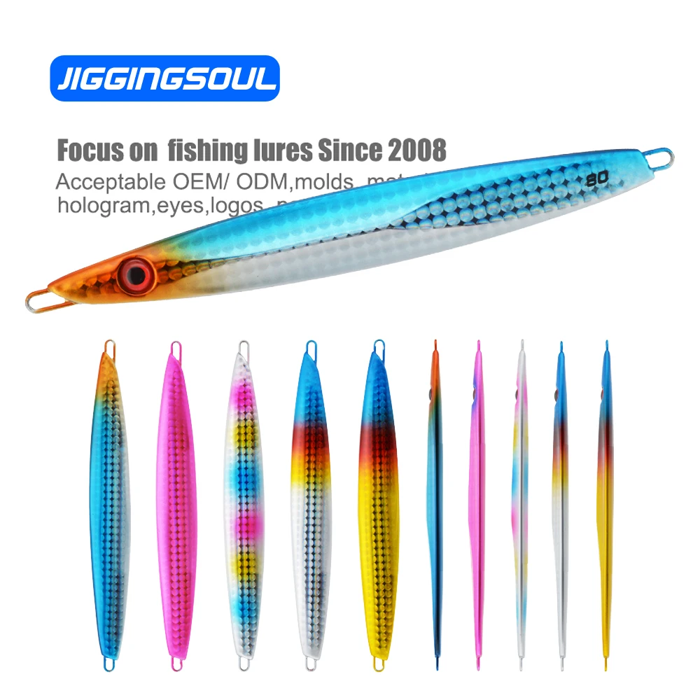 JIGGINGSOUL-RTS305-100g speed Fishing Metal jig Saltwater Fishing Lures Vertical Jigging Lures sea fishing  jig bait sardine