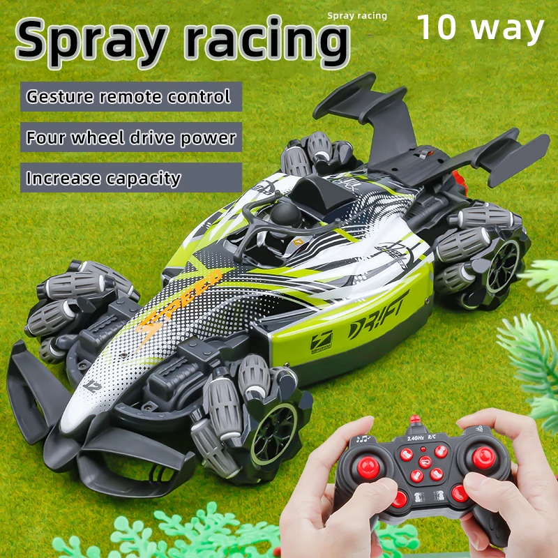 High Speed RC Stunt Car 2.4Ghz Remote Control Racing Car Mist Spray Fog Steam Drift Car Toys