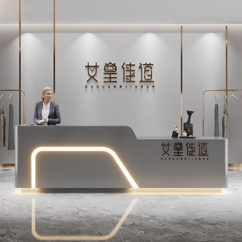 Standard Size Office Front Reception Desk Table Modern Reception Desk Hospital Companies Can Customize The Front Desk