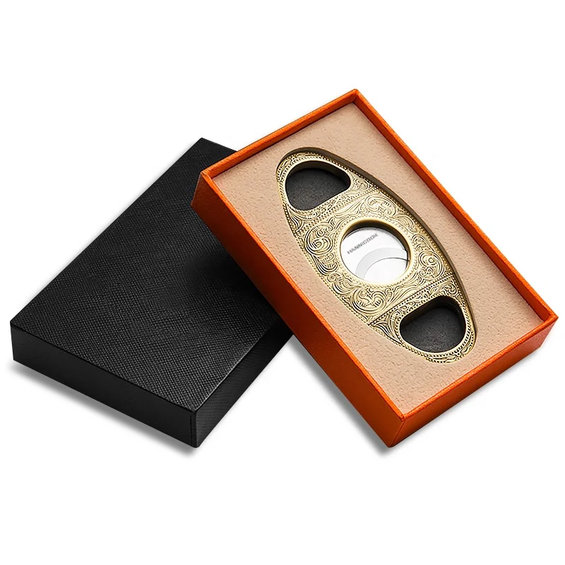 
Luxury Stainless steel Blades Cigar cutter custom 
