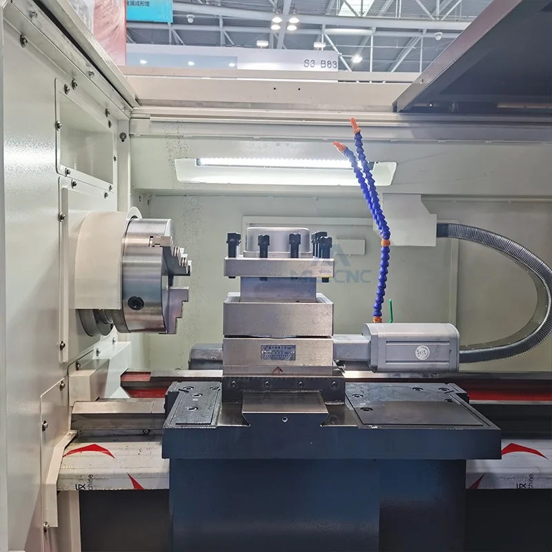 low cost china precision cnc lathe cutting machine tool automatic equipment for metal flat bed cak6140 machinery