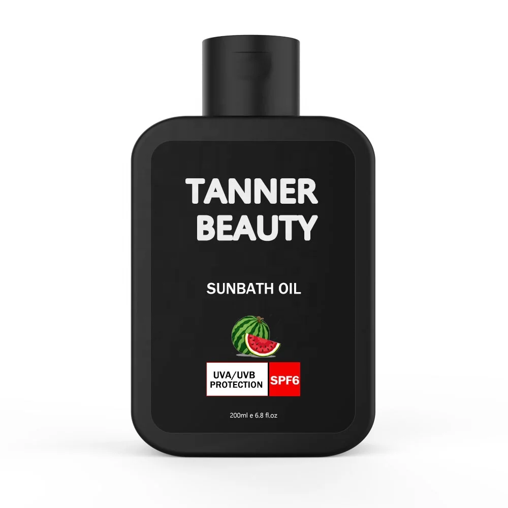 OEM/ODM Private Label Custom Vegan organic spf 15 tanning oil bronzer